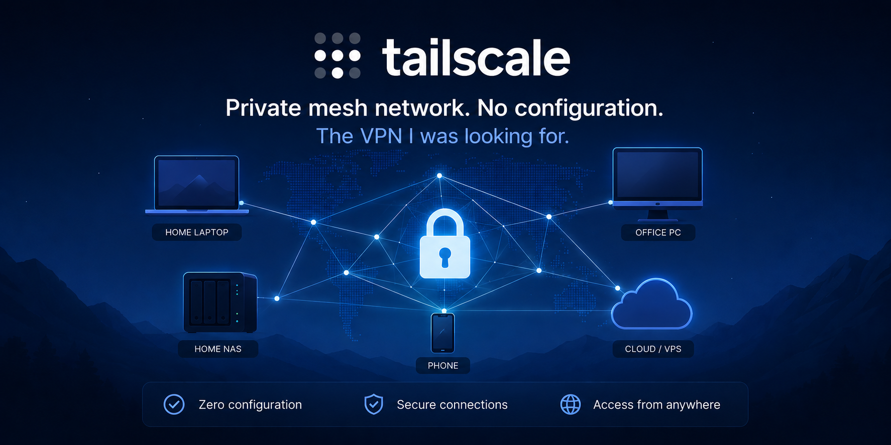Tailscale – a zero-config mesh network, the VPN I actually needed